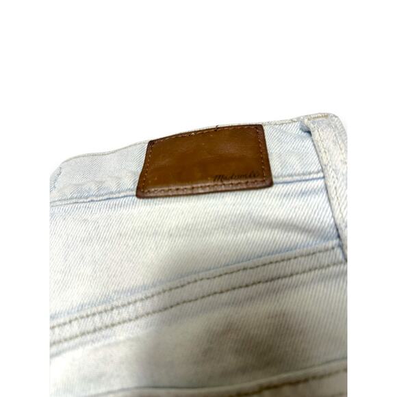 Madewell Distressed Light Wash Raw Hem Jeans Size 30 - Picture 12 of 13